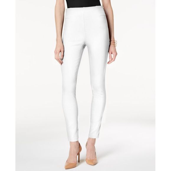 INC International Concepts High Waist Faux Leather Pants